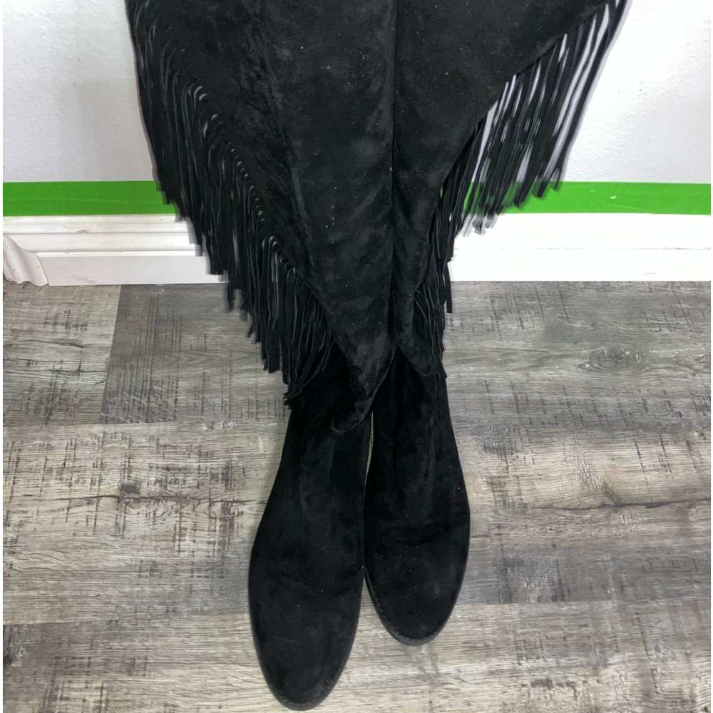 Stuart Weitzman Lowland Fringe Boots - image 1